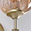 2-light wall lamp Larissa with glass globes