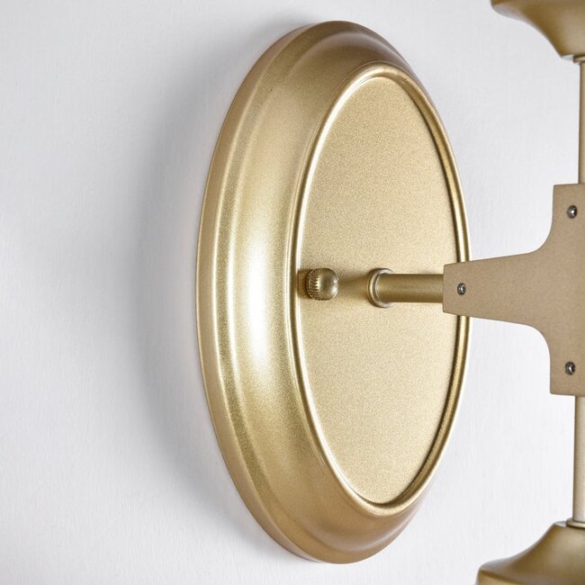 2-light wall lamp Larissa with glass globes
