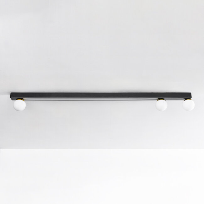 Ceiling light Xander with integrated LEDs - black