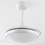 Ceiling fan, white, including LED and remote control - Haizea
