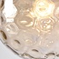 pendant light Hades in cognac glass with curved detail