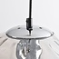 Contemporary cognac glass pendant lamp with bulge - Hades