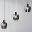 3-light pendant lamp with smoked glass - Vegas