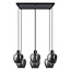 6-light pendant lamp with smoked glass - Arvada