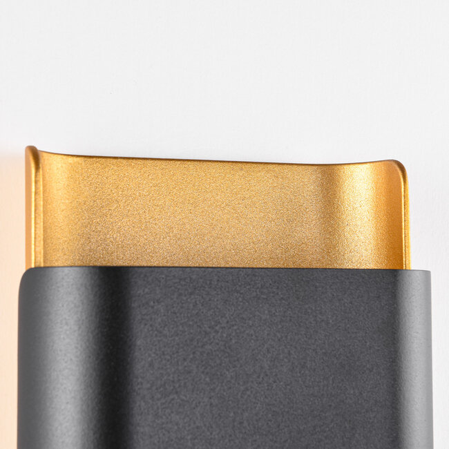 Black outdoor wall light - Vita