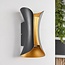 Else outdoor wall lamp - black with Gold