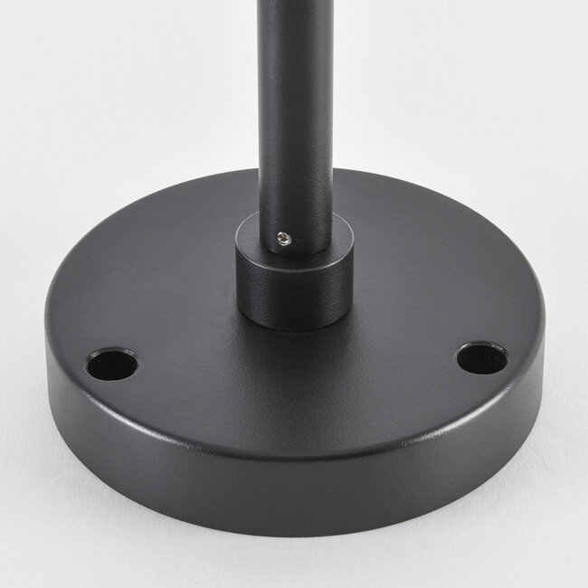 Outdoor floor lamp Tyra with ground spike - black with integrated LED