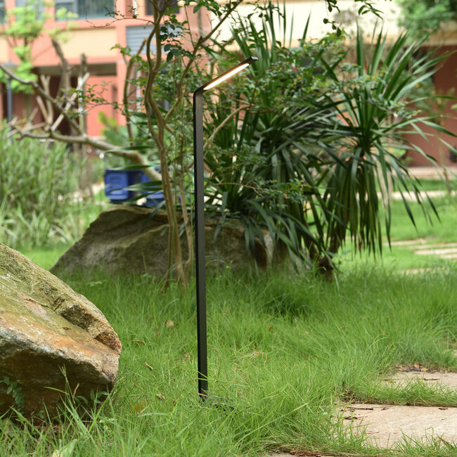 Modern standing outdoor lamp Live - anthracite