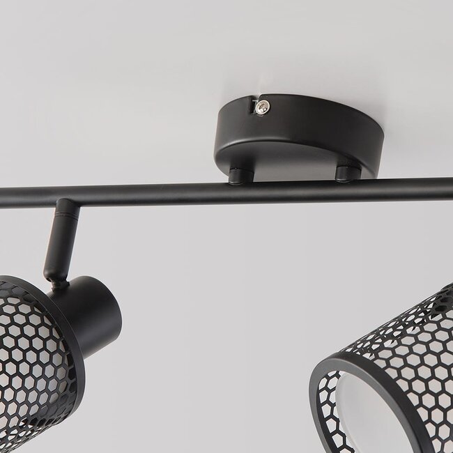 Ceiling light with honeycomb design, 2-light - Buchi