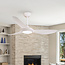 Ceiling fan, White, including LED and Remote control - Viento