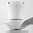Compact White ceiling fan incl. LED and remote control - Vejas