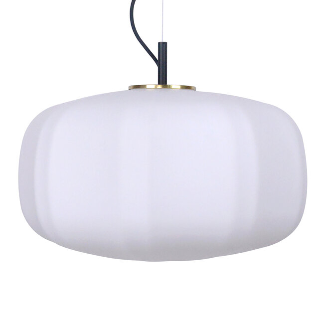 Pendant lamp with white glass - Kozma