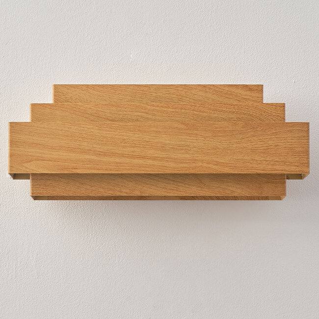 Modern wall lamp Kayu in wood look