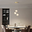 Contemporary pendant lamp with 3-step dimmable LEDs and golden details - Hopea