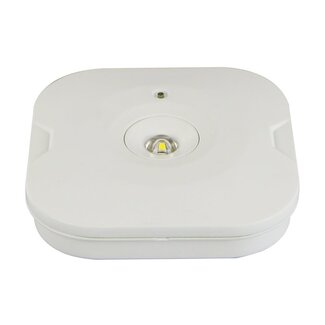 Surface-mounted square emergency lighting spotlight - LX008