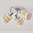 Rattan ceiling spotlight, 3-light - Besi