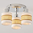 Rattan ceiling spotlight, 3-light - Besi