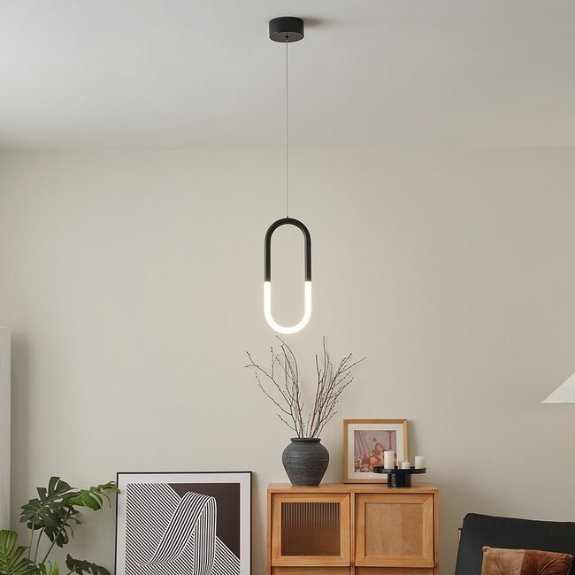Rohr pendant lamp designer lighting - Black