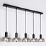 5-light pendant light Cinza - smoked glass with mirror effect