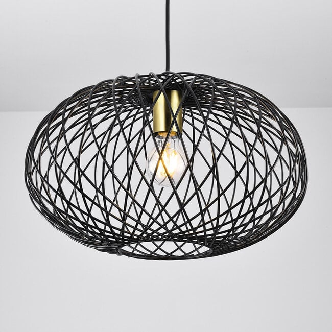Jaula pendant lamp in Black metal