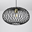 Pendant lamp Jaula in black metal