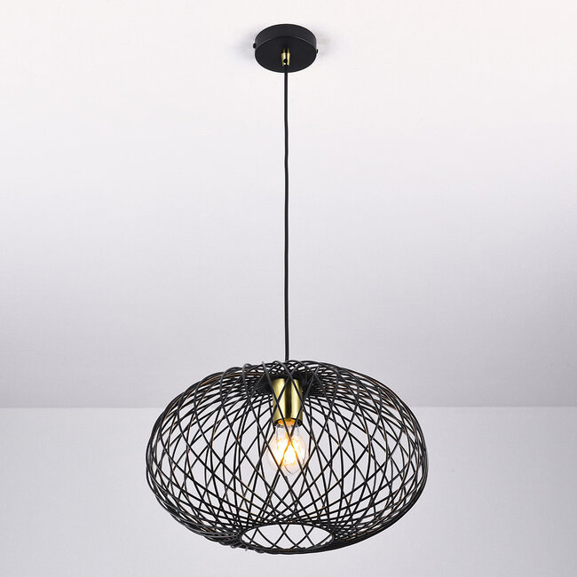 Jaula pendant lamp in Black metal
