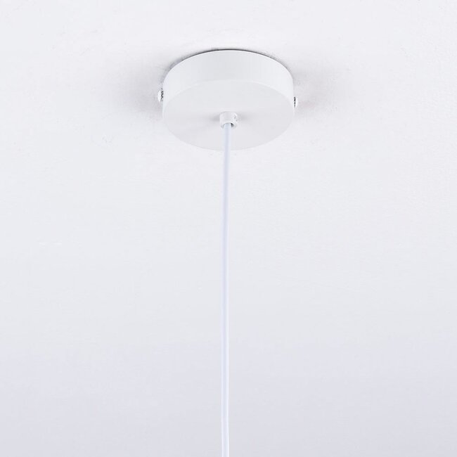 Bohemian pendant light Papel - hand-braided rope