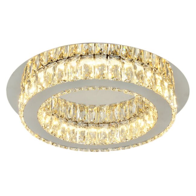 Luxury crystal LED ceiling light, 3-step dimmable - Diamond