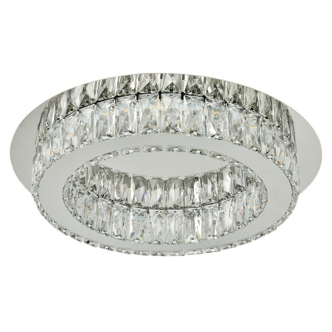 Luxury crystal LED ceiling light, 3-step dimmable - Diamond