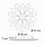 Ceiling lamp Acis - flower design with adjustable colour temperature