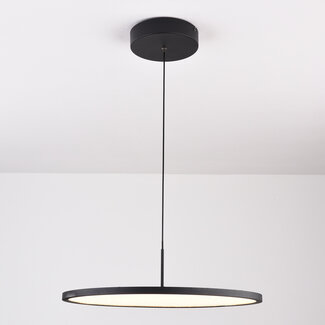 3-step dimmable pendant light Taysa - black with integrated LED