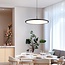 3-step dimmable pendant light Taysa - black with integrated LED