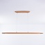 Wooden 3-step dimmable pendant light Liora - elongated with integrated LED