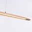 Wooden 3-step dimmable pendant light Liora - elongated with integrated LED