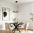 Golden round design pendant lamp Ivana - 3-step dimmable
