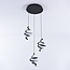 Twisted designer pendant lamp Bojana, 3-step dimmable