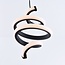 Twisted designer pendant lamp Bojana, 3-step dimmable
