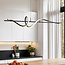 Black designer pendant lamp with 3-step dimmable LEDs - Ches
