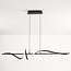 3-step dimmable designer pendant light Ches - black with integrated LED