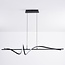 3-step dimmable designer pendant light Ches - black with integrated LED