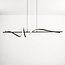 3-step dimmable designer pendant light Ches - black with integrated LED