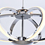 3-step dimmable pendant light Yinthe - chrome with integrated LED