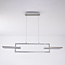 Modern 3-step dimmable pendant light Aya - nickel with integrated LED