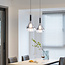 3-step dimmable pendant lamp in smoked glass - Lieve