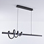 3-step dimmable design pendant light Merle - dark grey with integrated LED