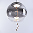 Pendant light with smoked glass Vajen - 3-step dimmable