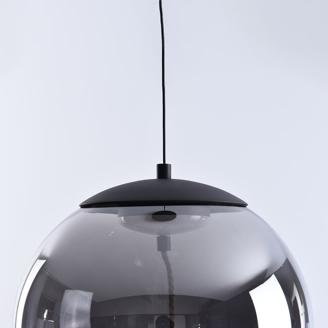 Vajen smoked glass pendant lamp - 3-step dimmable