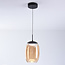 Novi pendant lamp with 3-step dimmer and amber glass