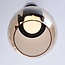 Novi pendant lamp with 3-step dimmer and amber glass