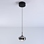 3-step dimmable pendant light Florine - smoked gradient glass